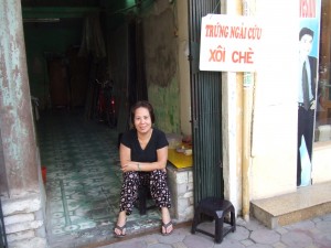 Xoi cheを売るハンさん