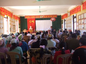 開会の挨拶をするチュエンさん